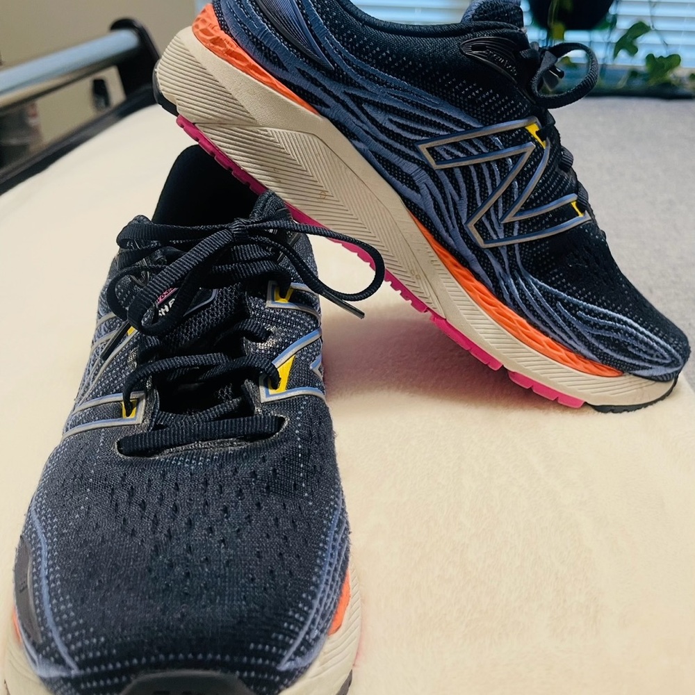 New Balance Navy and Orange Athletic Shoes